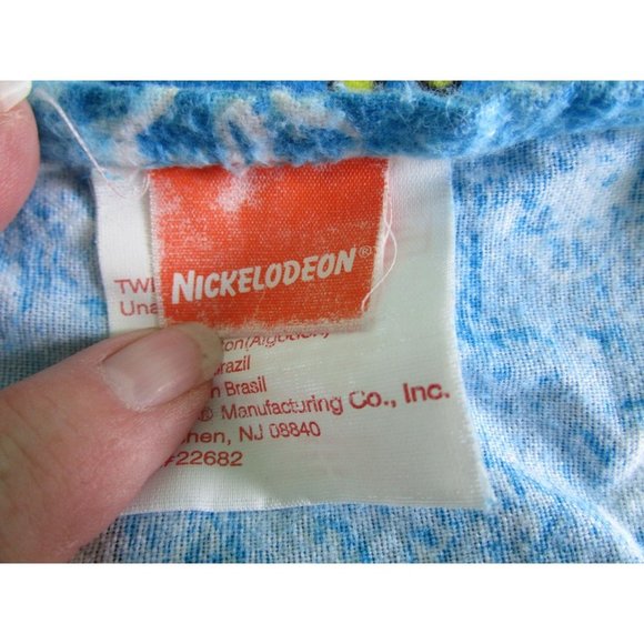 Sponge Bob Extreme Pants Snowboard Twin Size Flannel Top Flat Sheet GUC - Picture 9 of 13